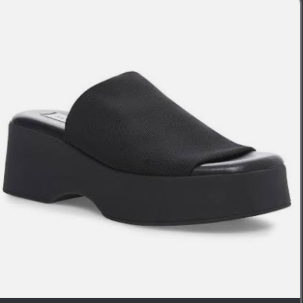 Slinky platform slide sandals